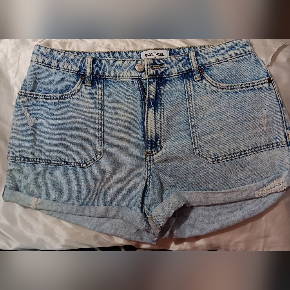 RSQ Light Blue Denim Shorts